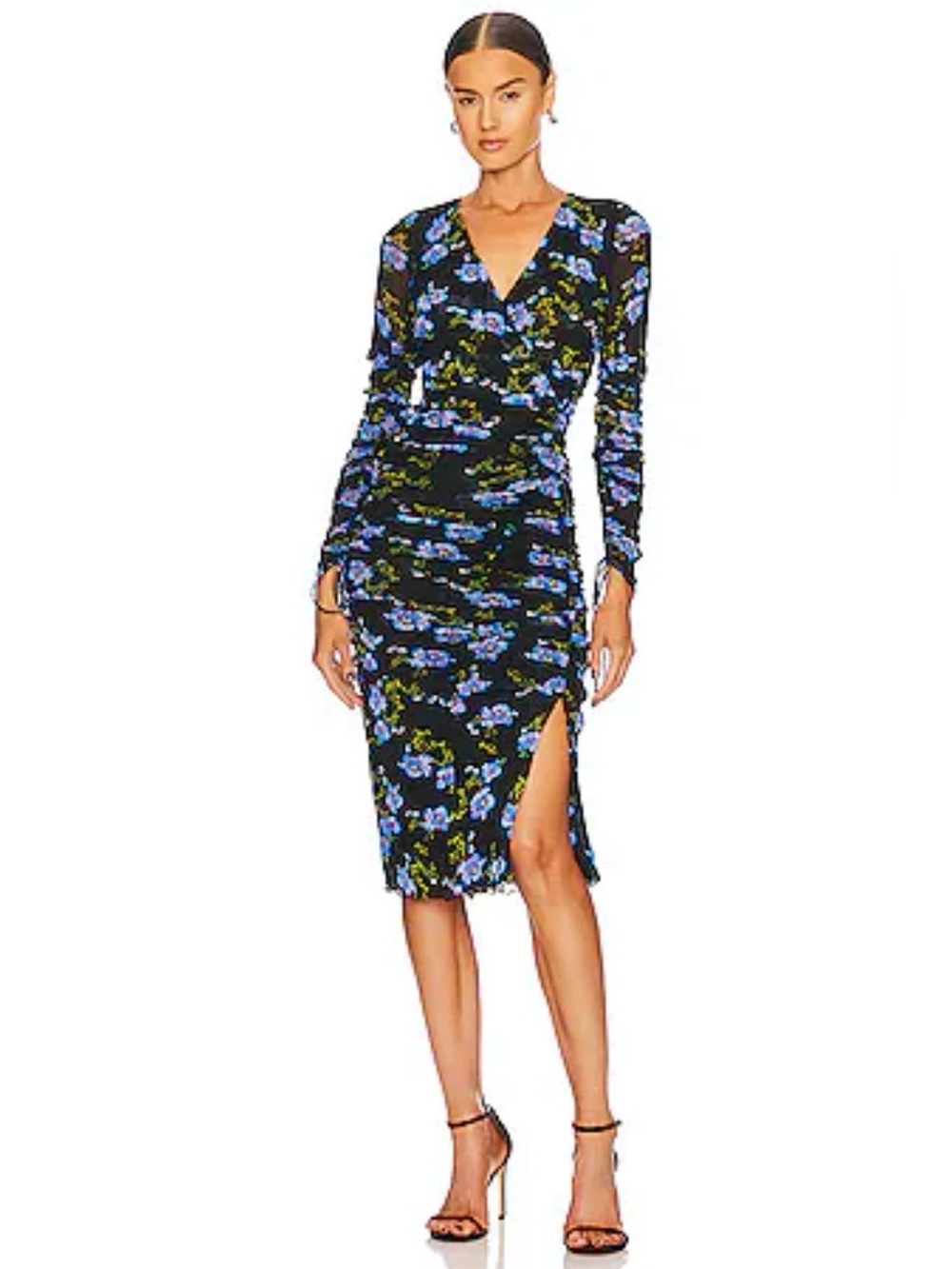 DVF Rochelle Ruched Midi Dress